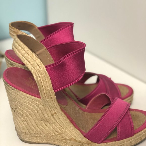 NINE WEST pink sandals - size 8 - Picture 2 of 2